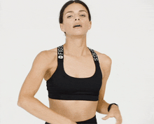 Load image into Gallery viewer, women's Black 300 Performance Sports Bra
