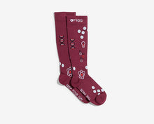 Load image into Gallery viewer, women's Burgundy Ion - Compression Socks

