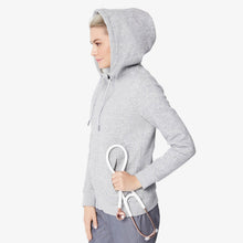 Load image into Gallery viewer, women's Heather Grey Essential Hoodie 2.0

